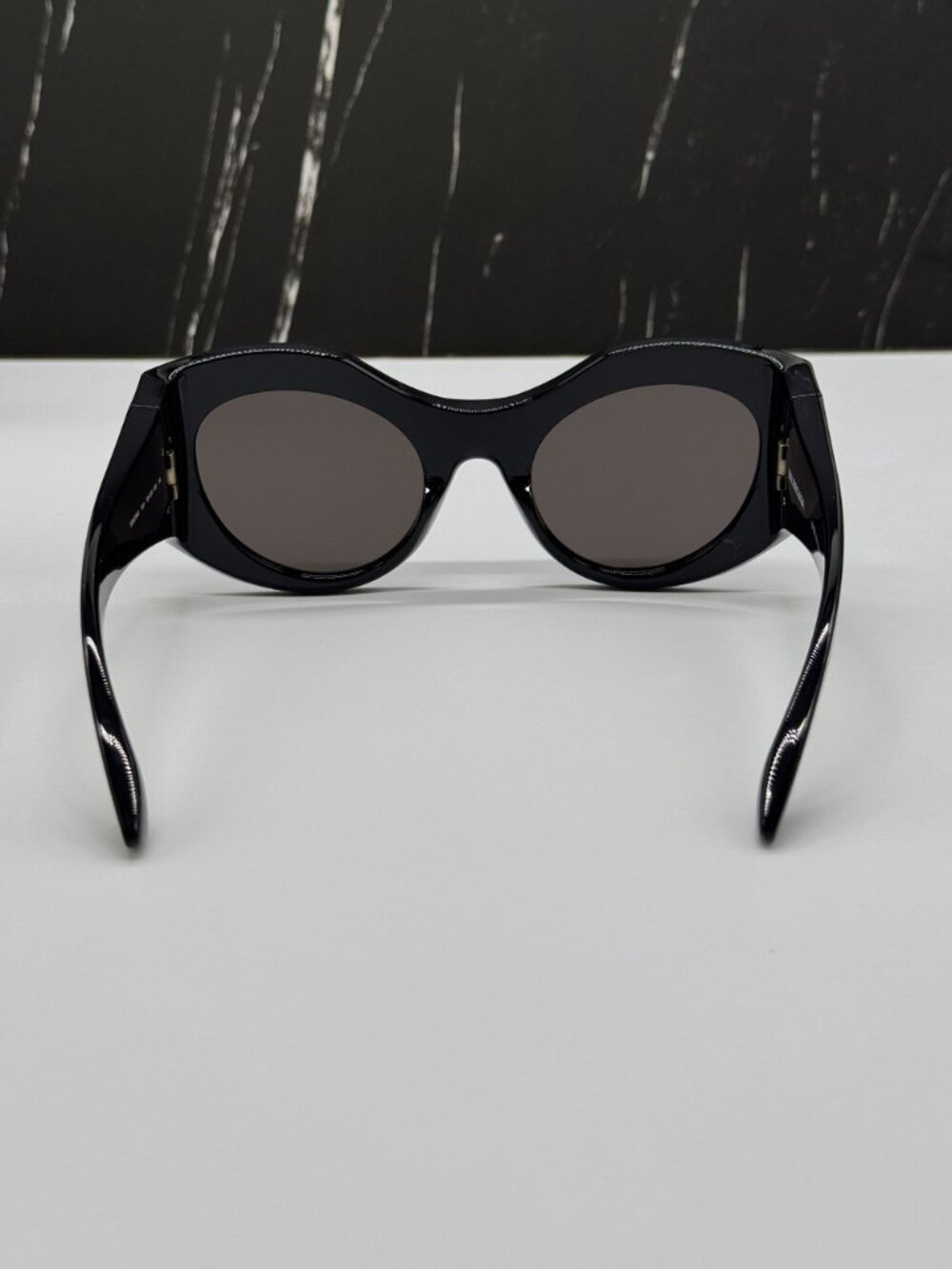 NEW BALENCIAGA BB0256S 001 BLACK BUTTERFLY WOMEN SUNGLASSES BALENCIAGA EYEWEAR - Picture 7 of 12
